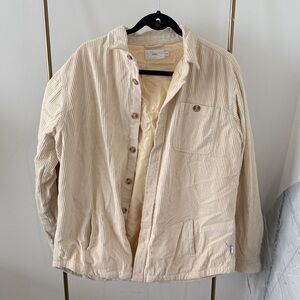 Onia Cream Corduroy Shirt Jacket